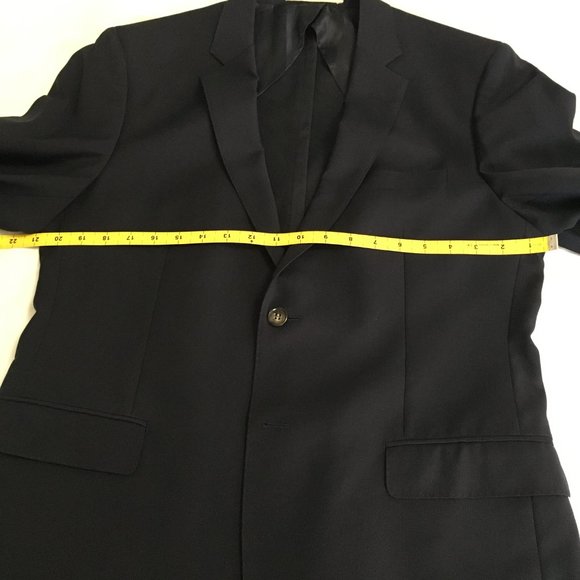 Sacoor Brothers Men's Navy Suit - Picture 13 of 16